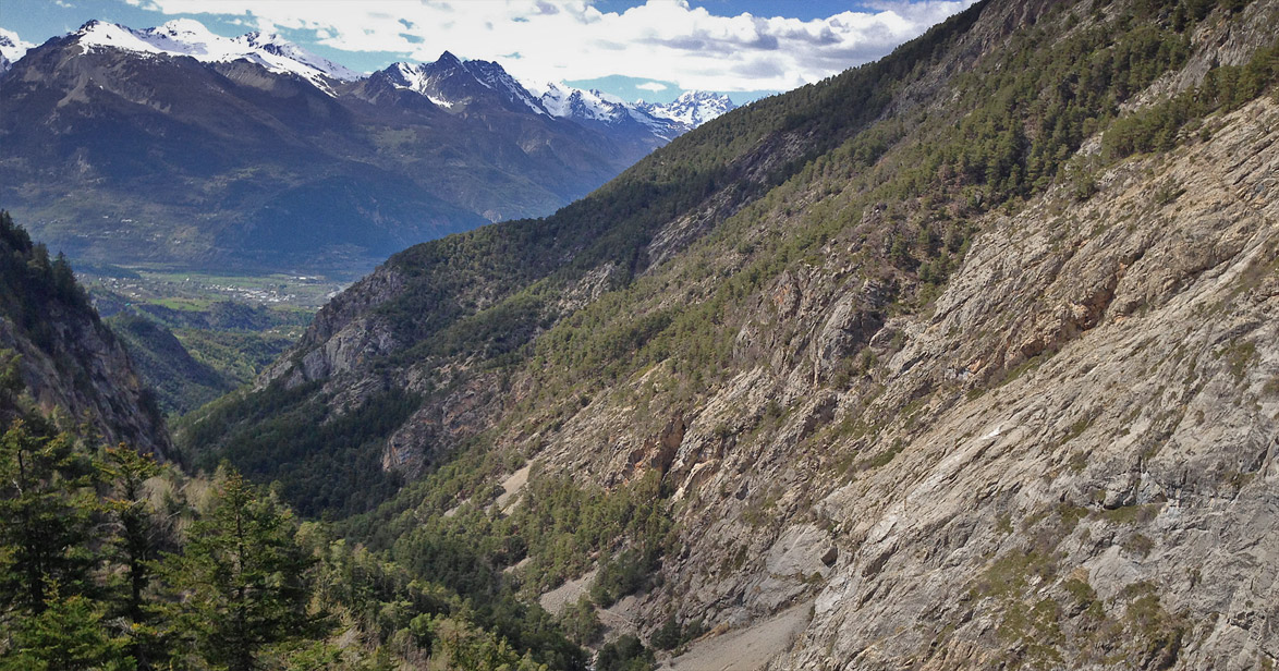 Vue sur la vallée